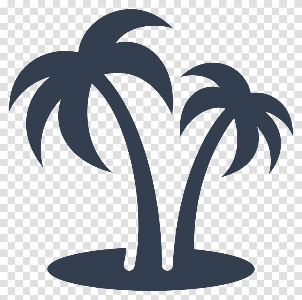 Vacation Icons, Plant, Tree, Stencil, Palm Tree Transparent Png
