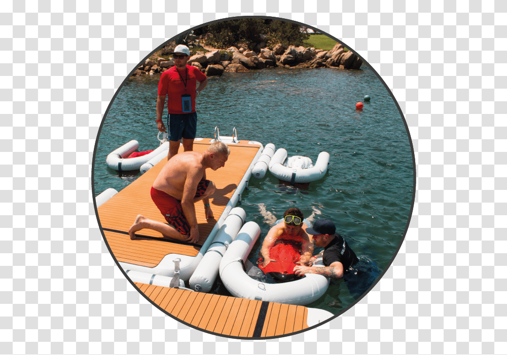 Vacation, Person, Water, Inflatable, Life Buoy Transparent Png