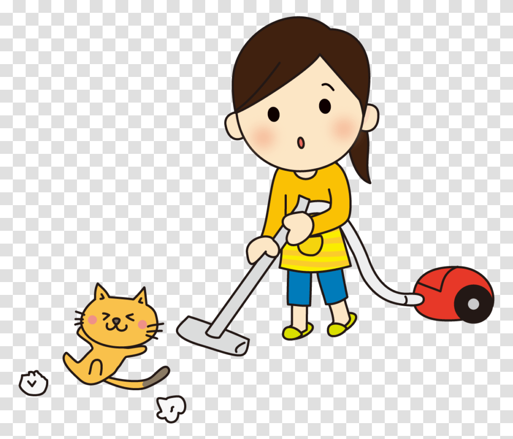 Vacuum Clipart Kids Vacuum Cartoon, Cat, Pet, Mammal, Animal Transparent Png