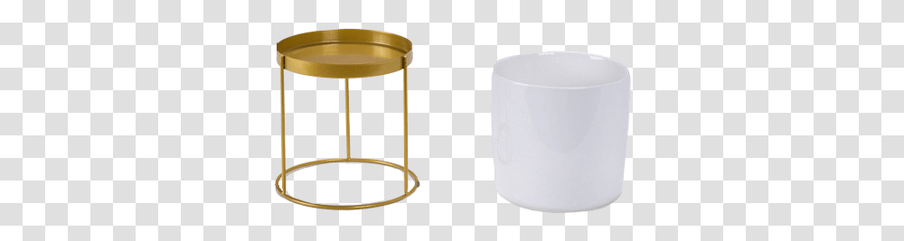 Vagga Gold Pots And Planter Coffee Table, Lamp, Cylinder, Furniture, Jar Transparent Png