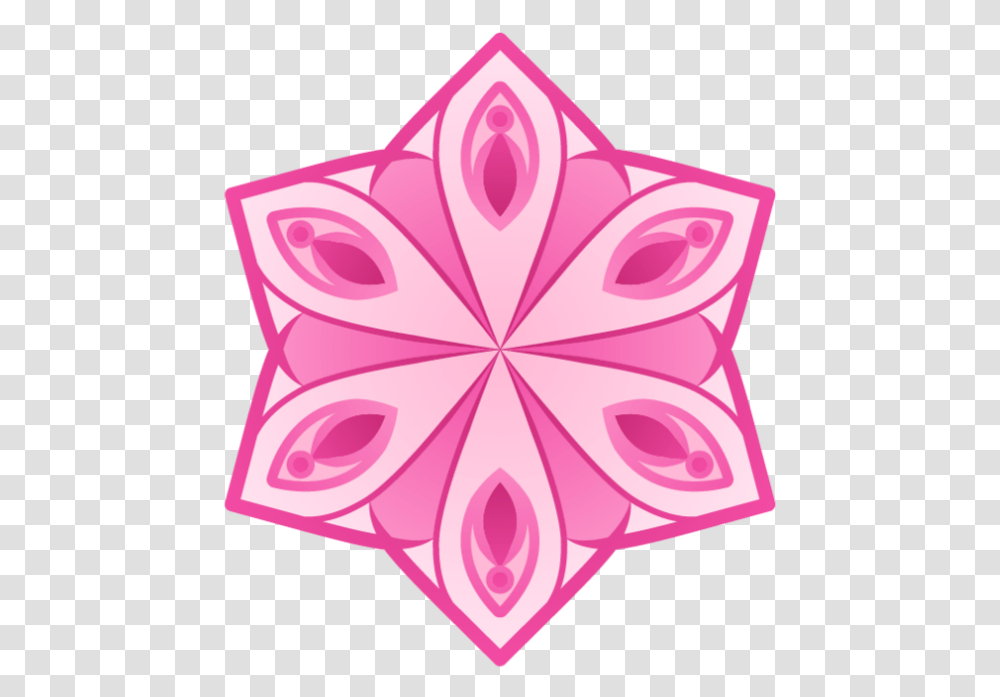 Vagina Mandala Flower Logo By Ana Novakovic New Icon, Ornament, Pattern, Cushion, Purple Transparent Png