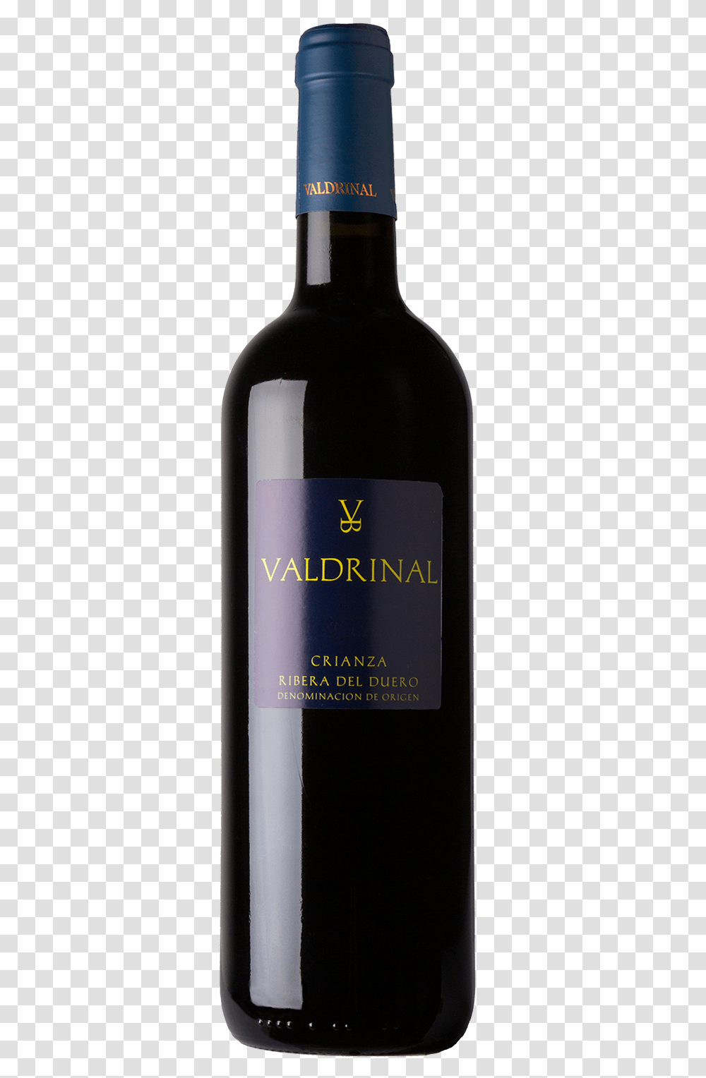 Valdrinal Crianza Wine Bottle, Alcohol, Beverage, Drink, Red Wine Transparent Png
