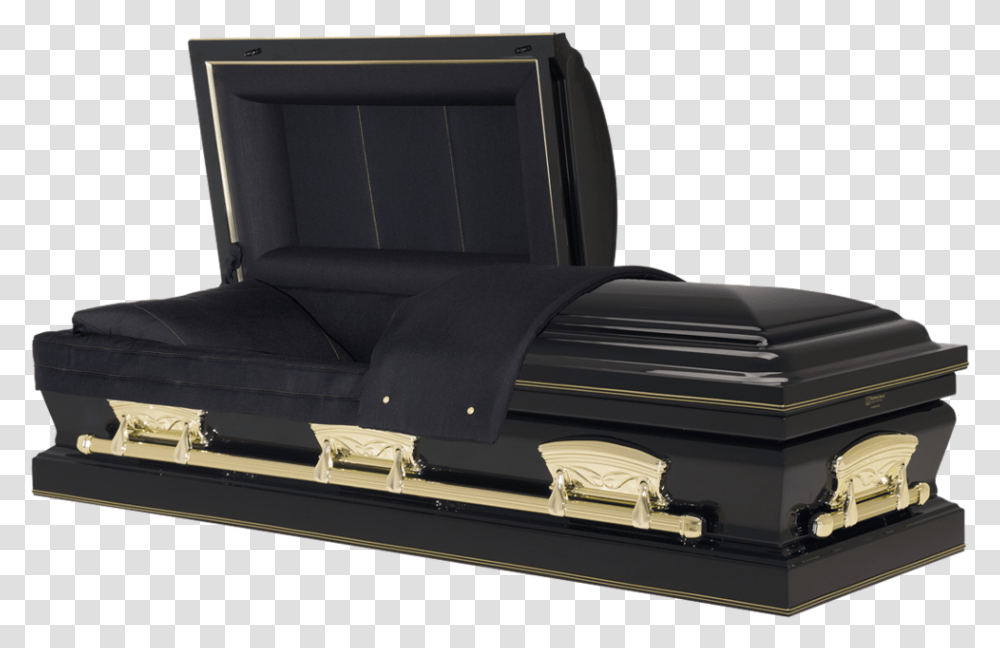 Valencia Bronze Casket Download Leather, Funeral, Cushion, Bed, Furniture Transparent Png