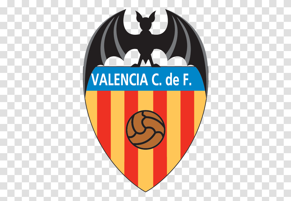 Valencia Cf Football Logo Design Valencia Logo, Armor, Shield, Poster Transparent Png