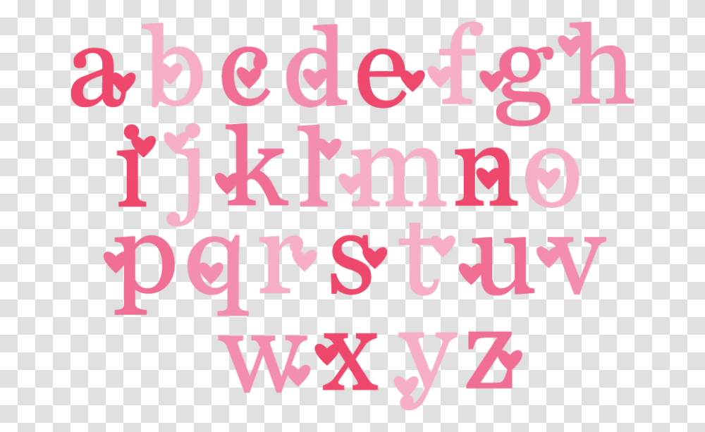 Valentine Alphabet Font, Letter, Word, Face Transparent Png