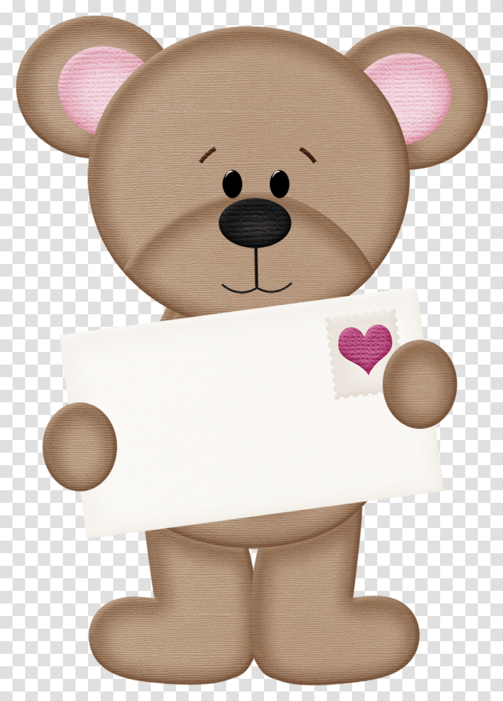 Valentine Bear Clip Art, Toy, Plush, Doll, Envelope Transparent Png