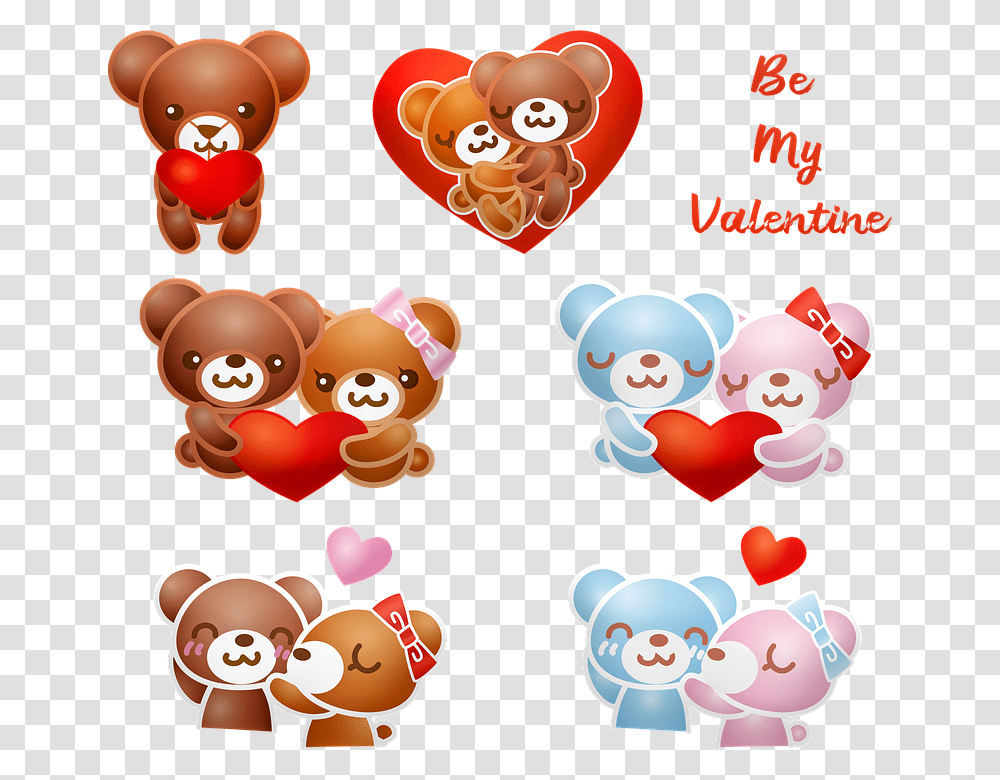 Valentine Bears Love Valentine's Day Bear Teddy Lindas De San Valentin, Birthday Cake, Food Transparent Png