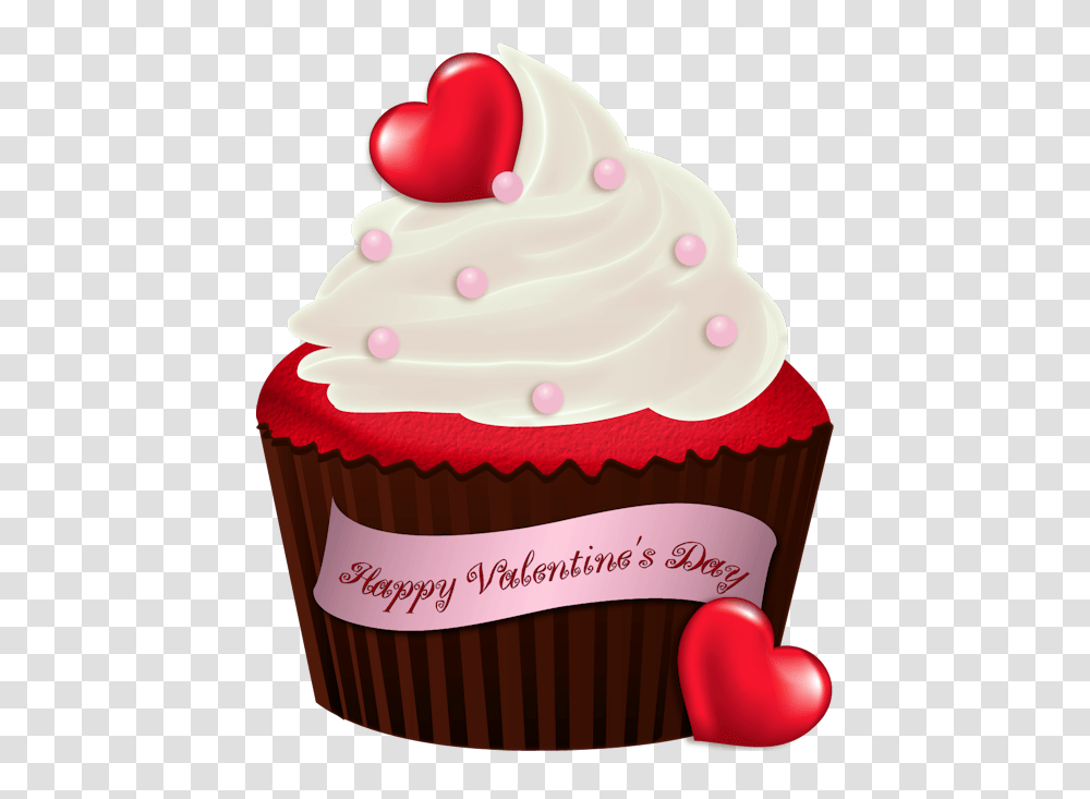 Valentine Cake, Cupcake, Cream, Dessert, Food Transparent Png