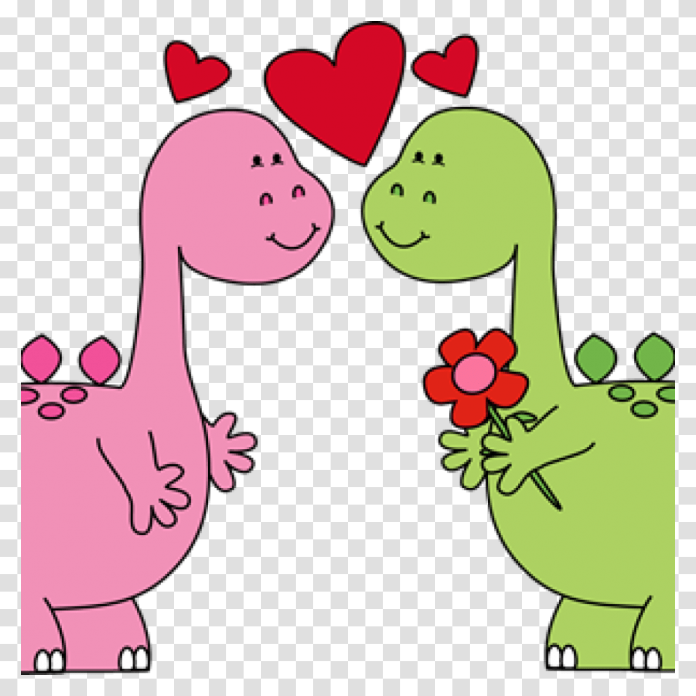 Динозаврик с сердечком