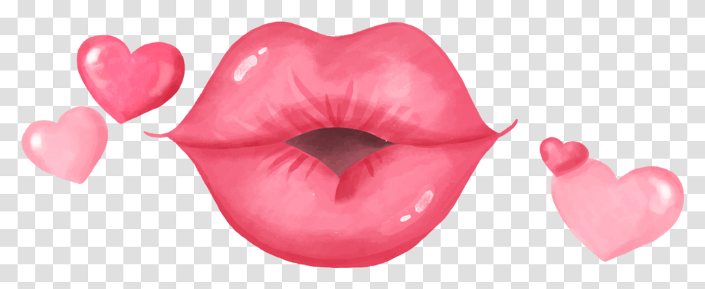Valentine Clipart Kiss Lips Clipart, Mouth, Tongue, Rose, Flower Transparent Png