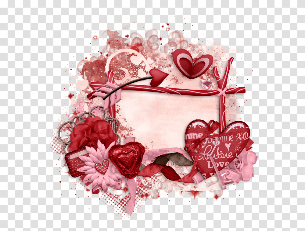 Valentine Cluster Frame 700 X Valentines Day Cluster Frames, Envelope, Mail, Greeting Card, Painting Transparent Png