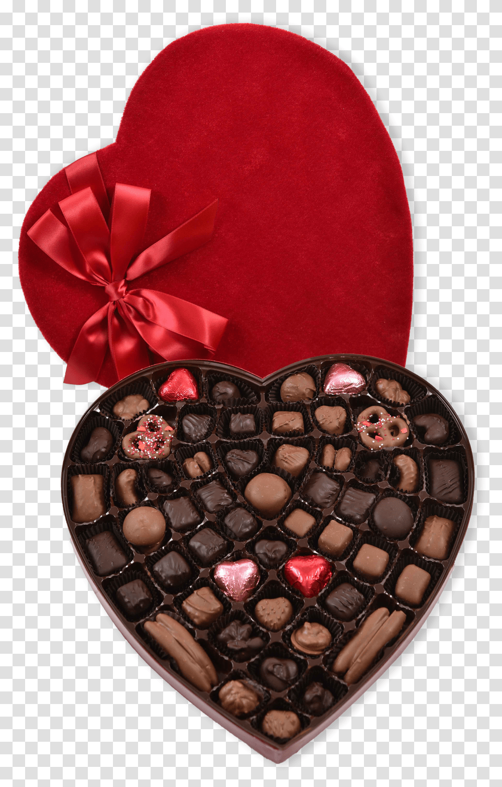 Valentine Day Dark Chocolates Transparent Png