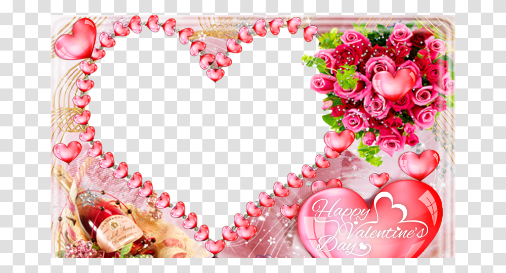 Valentine Day Frame, Birthday Cake, Dessert, Food Transparent Png