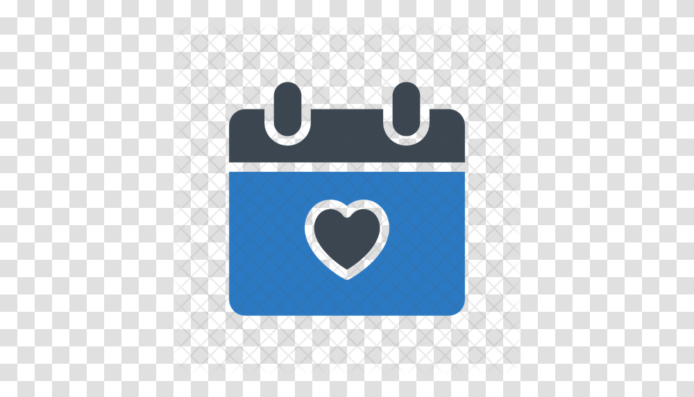 Valentine Day Icon Calendrio Com, Bag, Label, Security, Plectrum Transparent Png