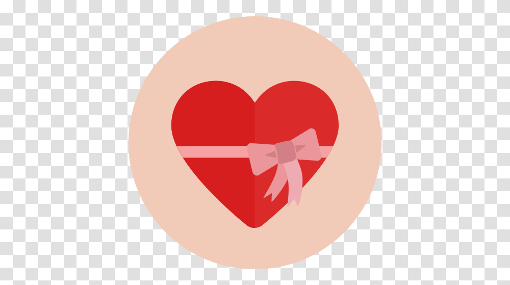 Valentine Day Present Heart Free Icon Girly, Gift, Sweets, Food, Confectionery Transparent Png