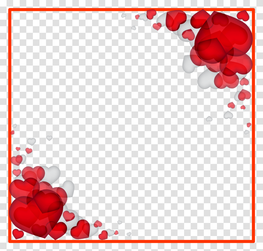 Valentine Frame File Valentines Border, Floral Design, Pattern Transparent Png