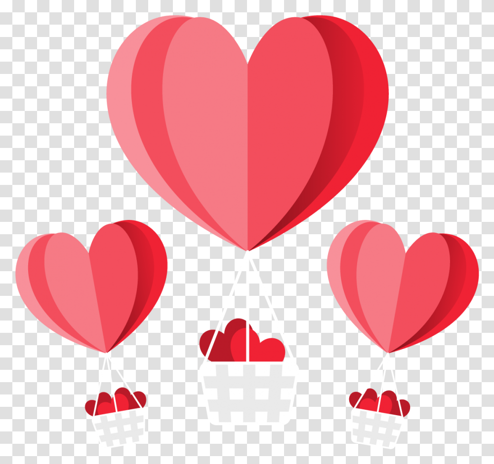 Valentine Hot Air Balloon, Heart, Dating, Aircraft, Vehicle Transparent Png