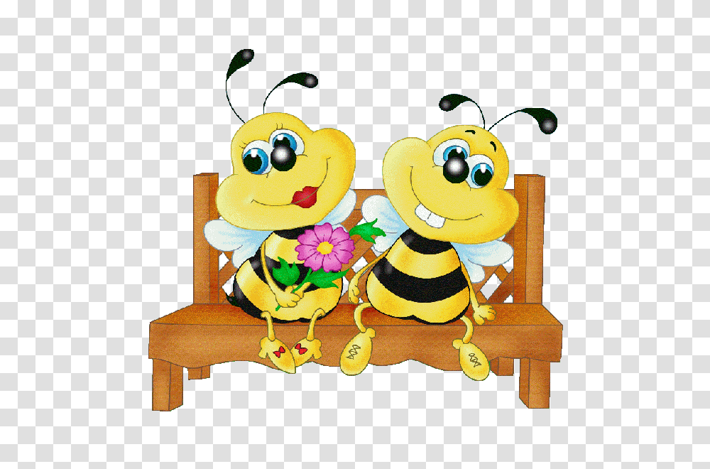 Valentine Love Bees, Furniture, Wood, Toy, Indoors Transparent Png