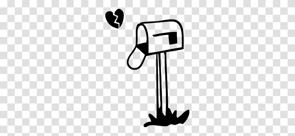 Valentine Mailbox Clip Art Black And White, Gray, World Of Warcraft Transparent Png