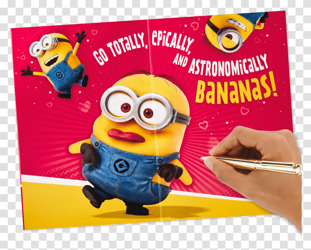 Valentine Minion I'm Weird But I Love You, Label, Advertisement, Person Transparent Png