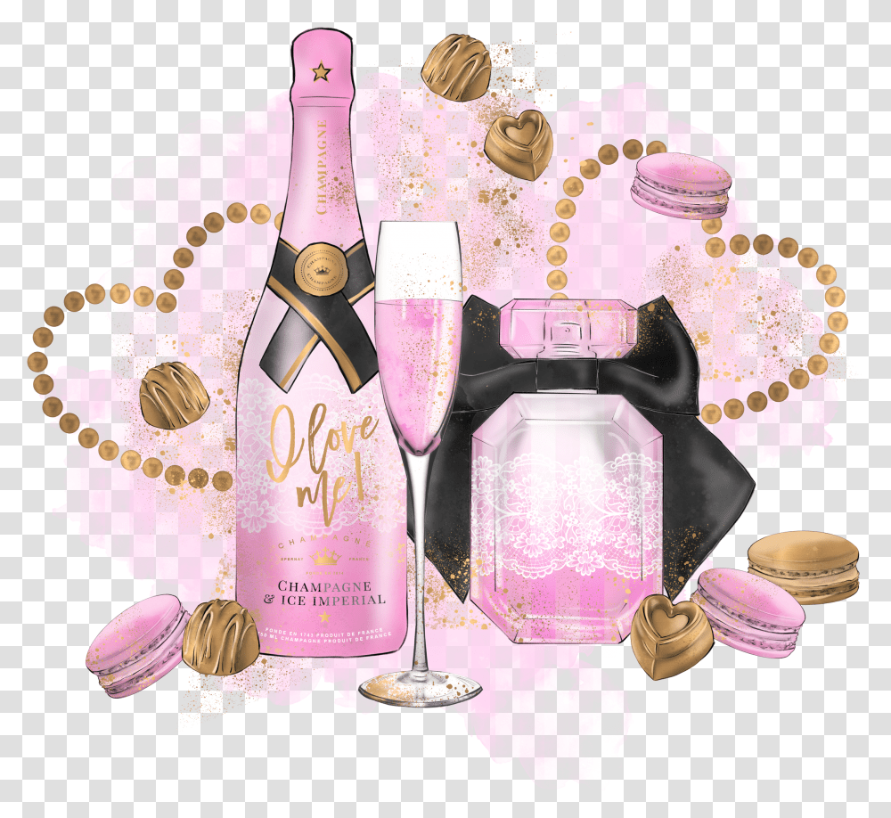 Valentine Pink Champ Champagne Pink Transparent Png