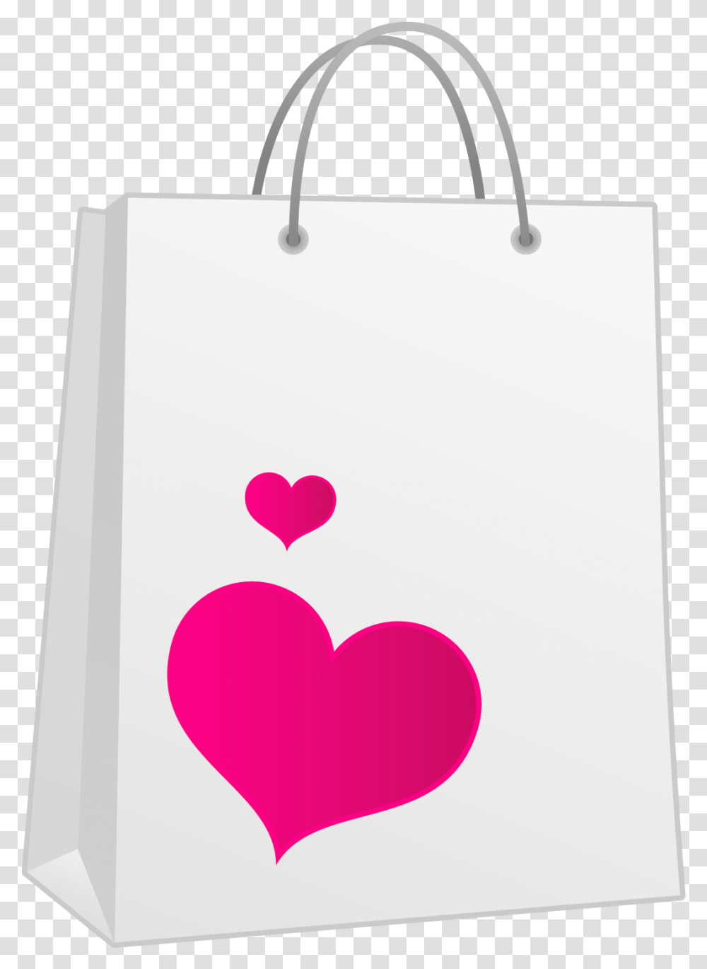 Valentine Pink Heart Bag Clipart Valentines Bag, Shopping Bag Transparent Png