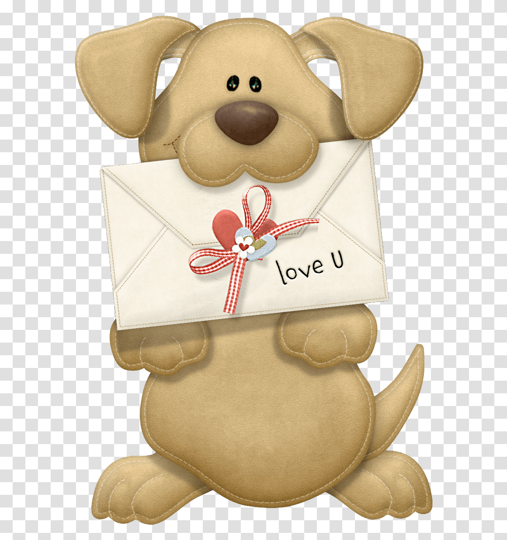Valentine Puppy Clipart, Gift Transparent Png