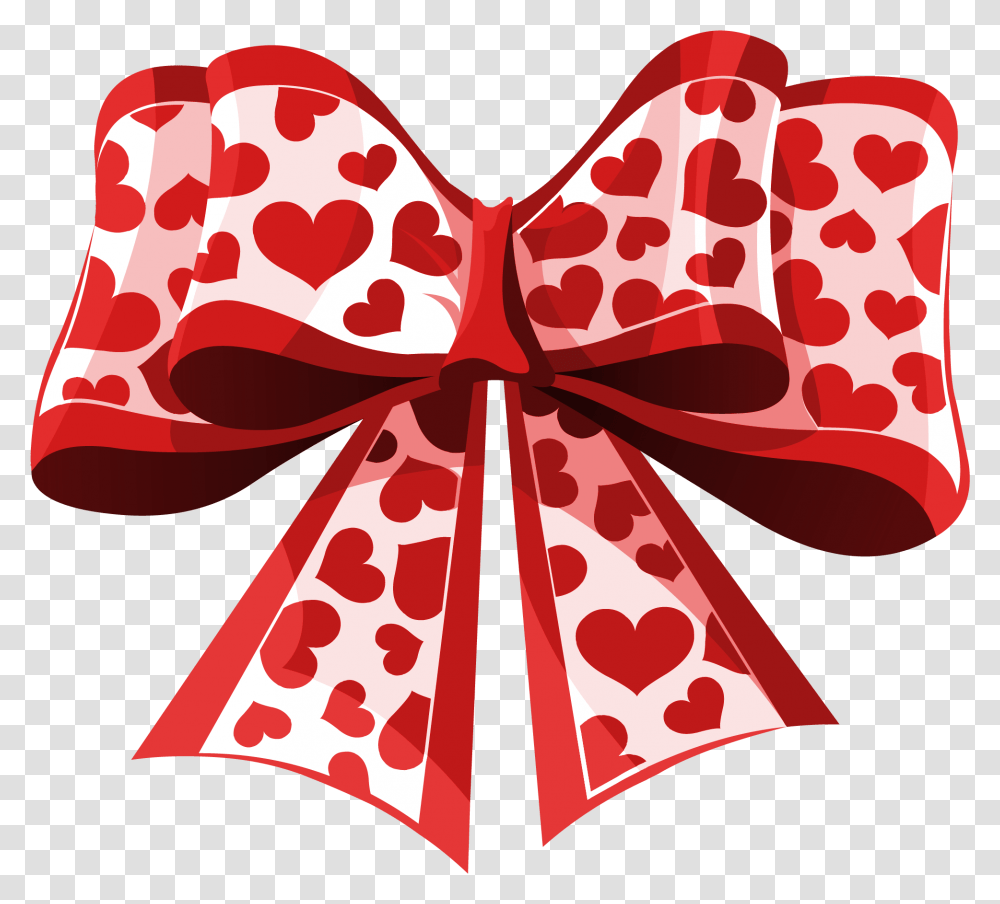 Valentine Ribbon Bow Valentine Bow Clipart, Gift, Plant, Food, Heart Transparent Png