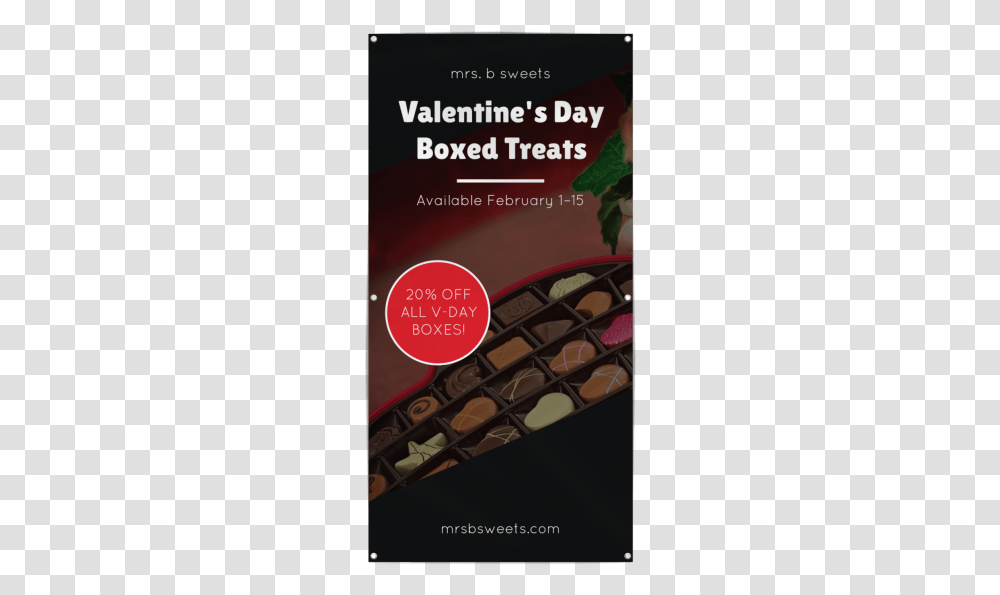Valentine's Day Candy Banner Template Preview Chocolate, Sweets, Food, Confectionery, Dessert Transparent Png