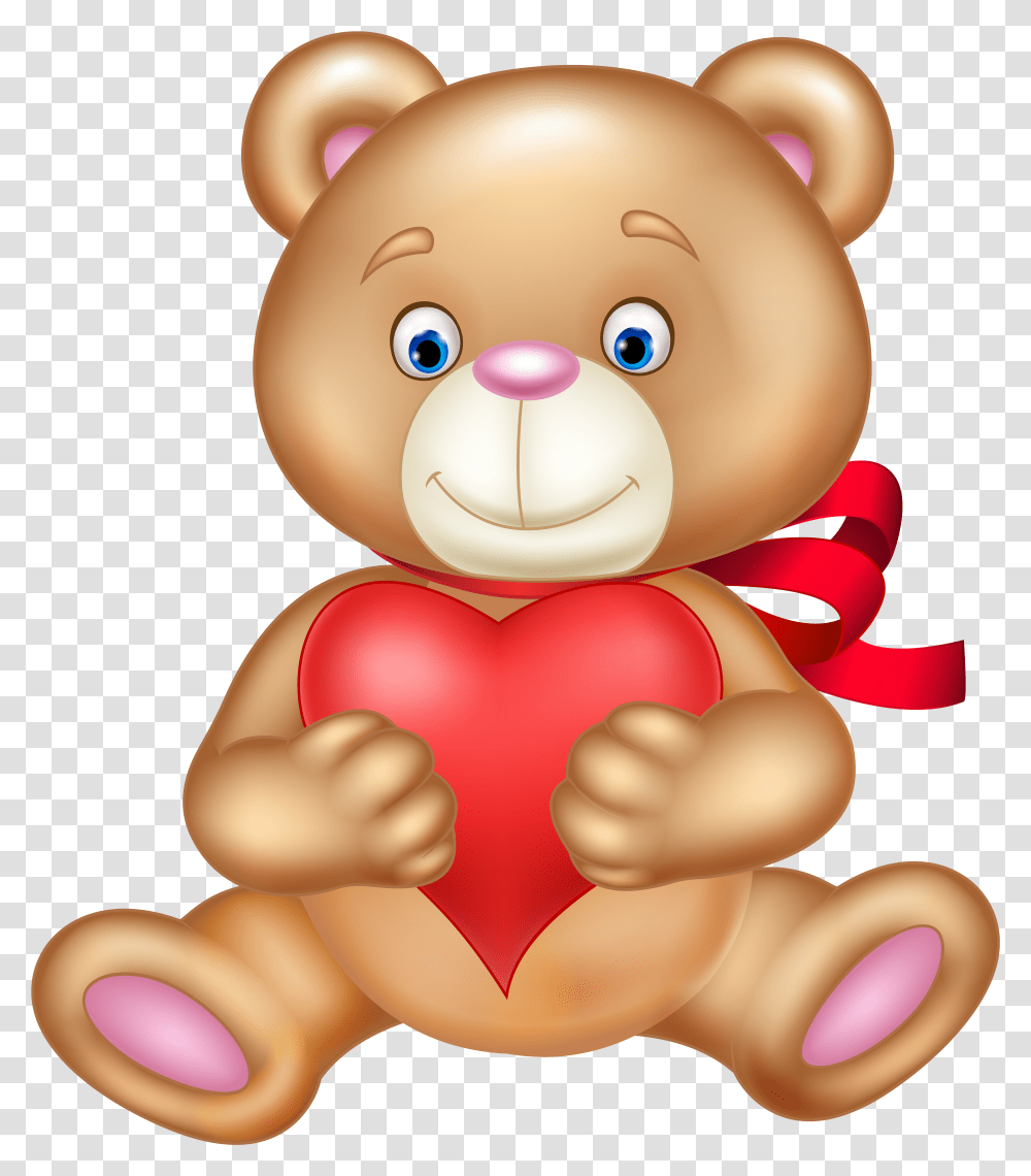 Valentine Teddy With Heart I 450161 Beautiful Happy Teddy Day Transparent Png