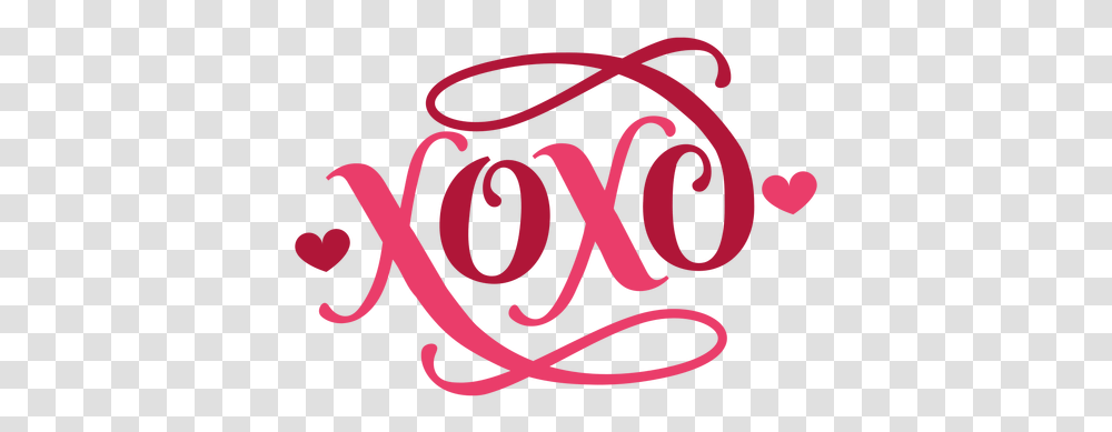 Valentine Xoxo Heart Badge Sticker Xoxo, Text, Calligraphy, Handwriting, Alphabet Transparent Png