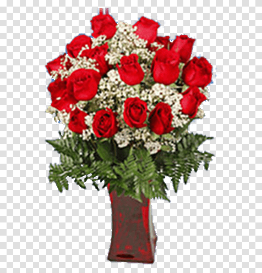 Valentines Arrangement Roses Greenery Fillers With, Plant, Flower, Blossom, Flower Bouquet Transparent Png