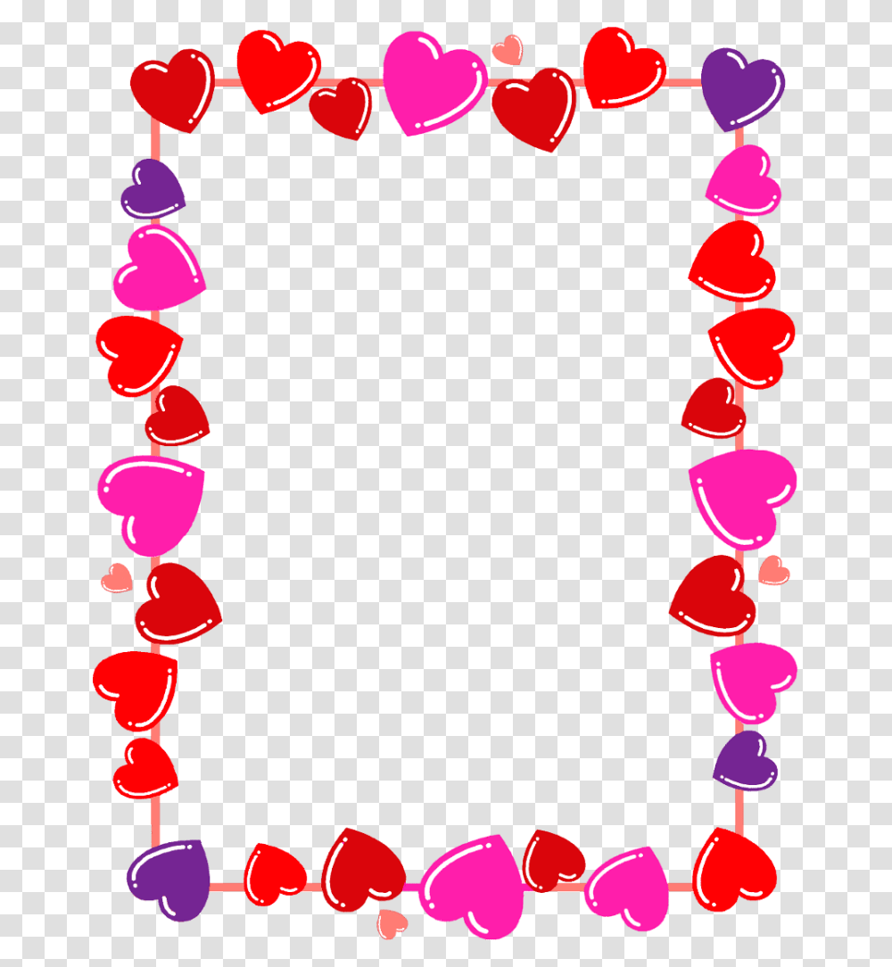 Valentines Border Clipart Clip Art Borders Heart, Number Transparent Png