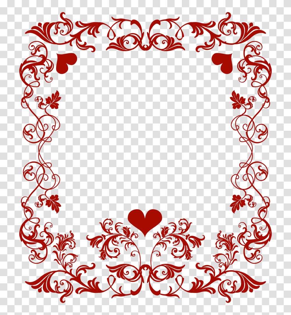 Valentines Border Clipart Valentine Clip Art Wave, Floral Design, Pattern, Label Transparent Png
