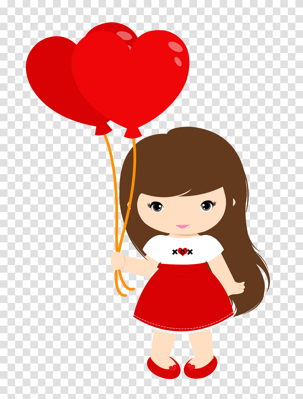 Valentines Clip, Balloon, Toy, Doll Transparent Png