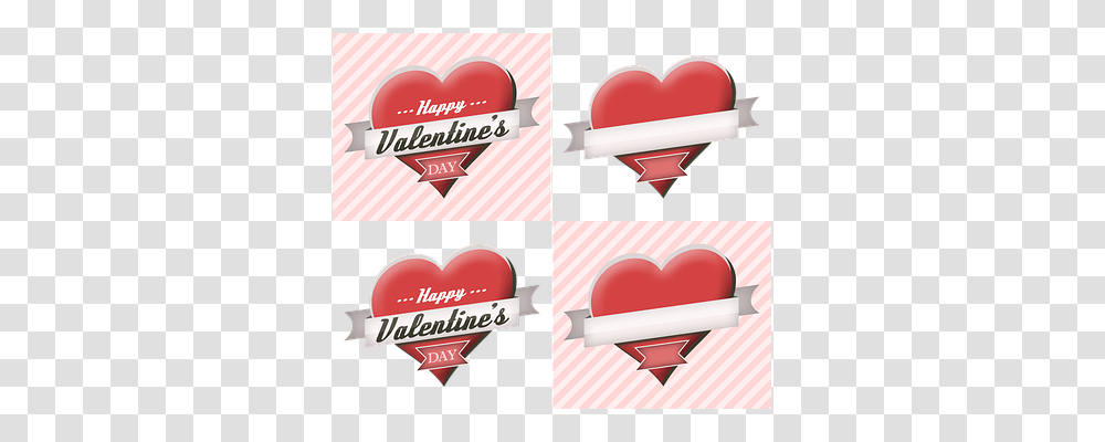 Valentines Day Emotion, Label, Heart Transparent Png