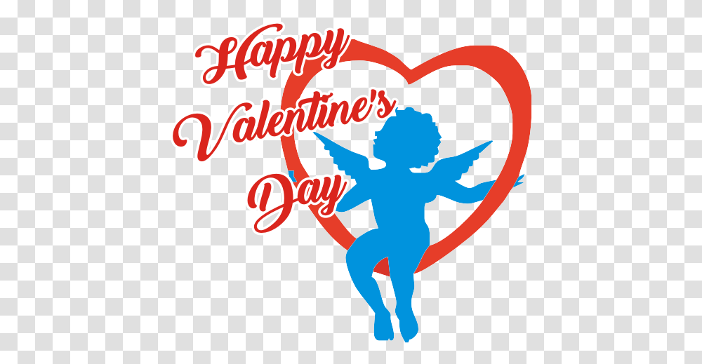 Valentines Day Background, Cupid, Heart Transparent Png