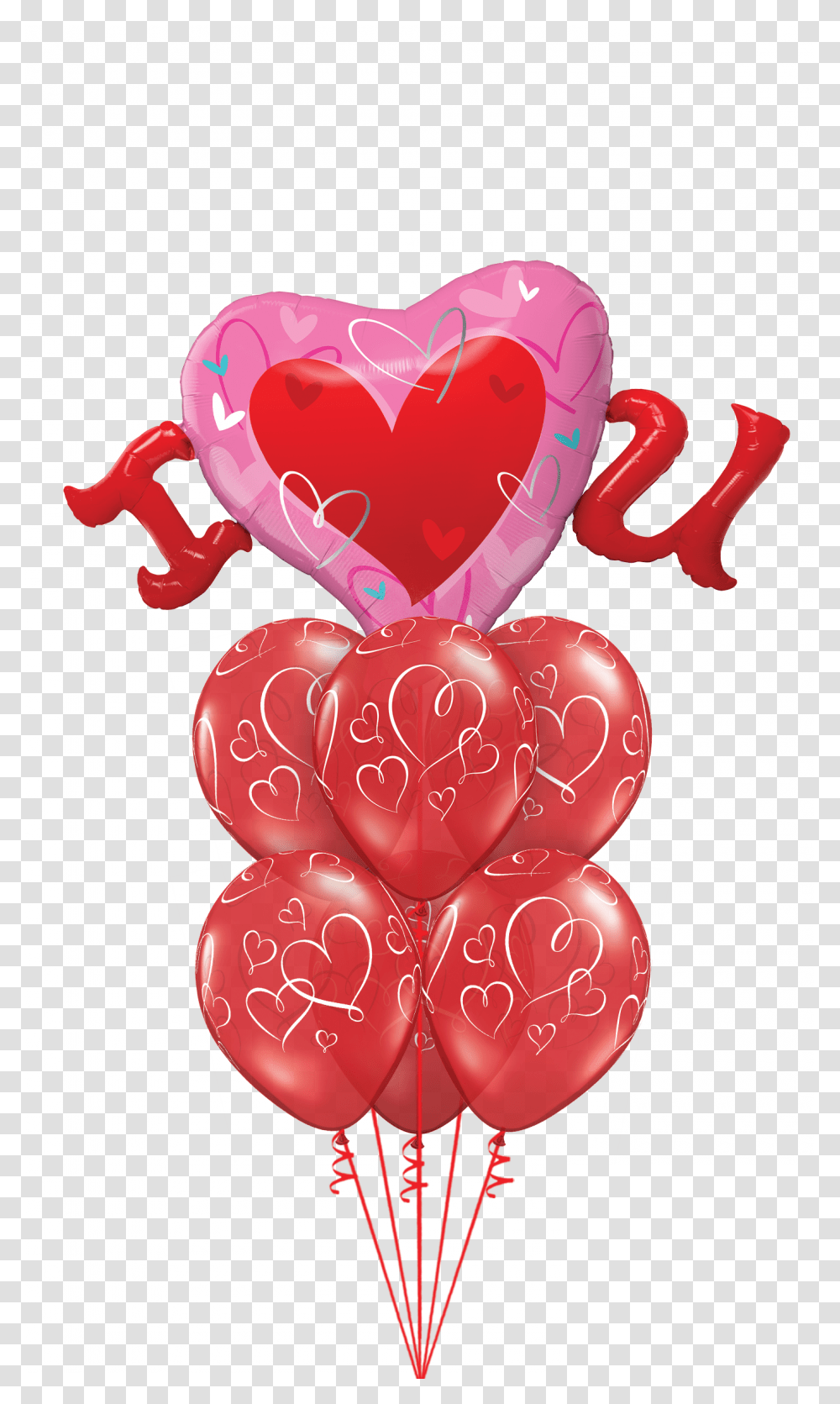 Valentines Day Balloons Happy Birthday Balloons, Heart, Ketchup Transparent Png