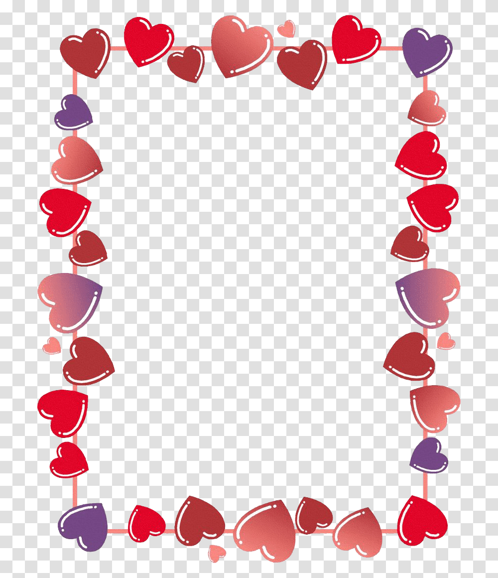 Valentines Day Border Free February Border Clipart, Petal, Flower, Plant, Blossom Transparent Png