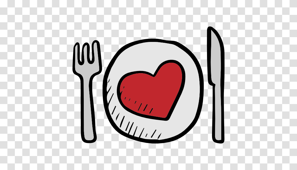 Valentines Day Dish Cutlery Plate Restaurant Tools, Fork Transparent Png