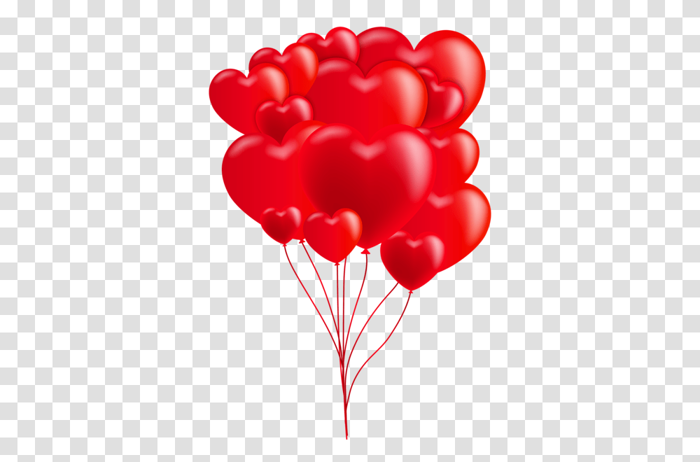 Valentines Day Heart Balloons Red Clip Art Image Birthday Transparent Png