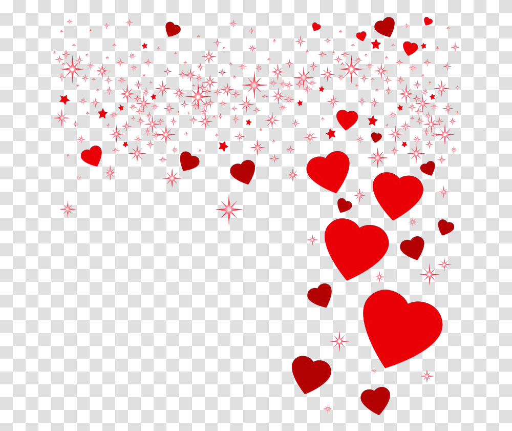 Valentines Day Heart Pic, Paper, Confetti, Petal, Flower Transparent Png