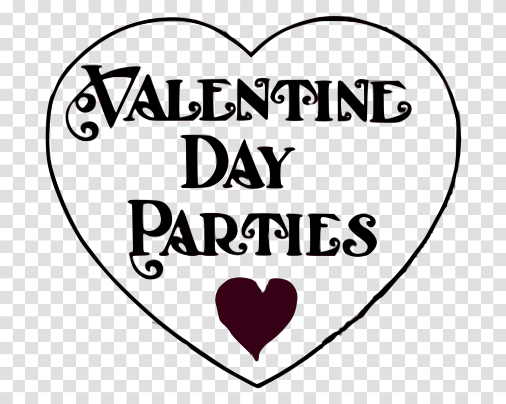Valentines Day Parties Clipart, Heart, Label Transparent Png