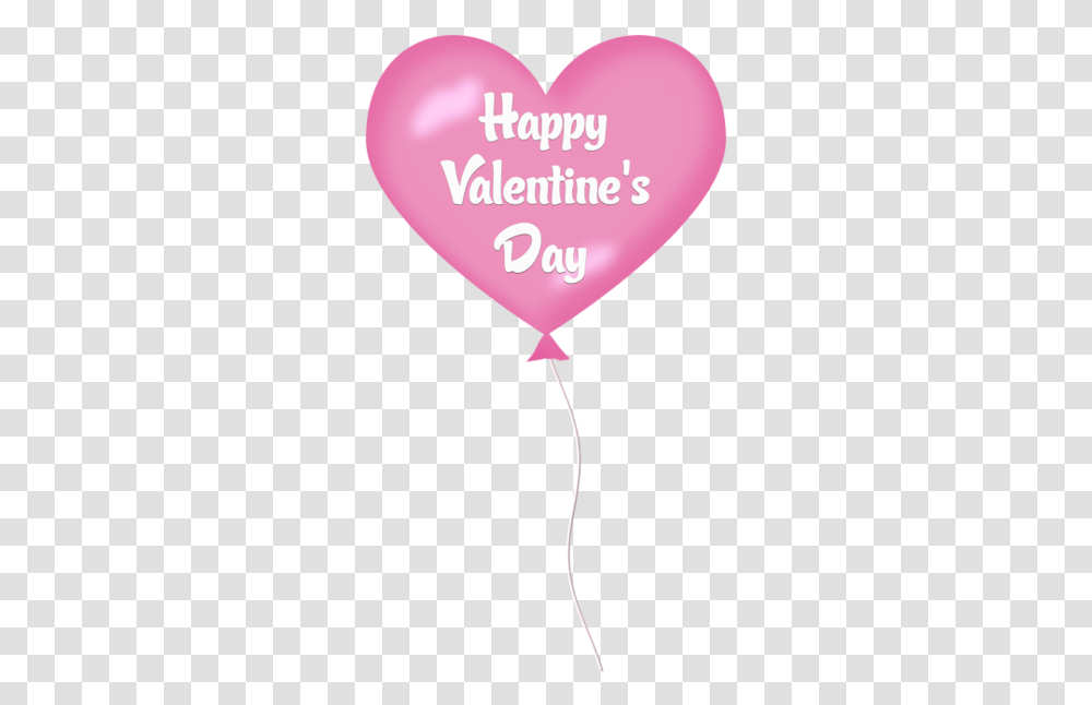 Valentines Day Pink Heart Balloon Happy Valentines Day Balloon, Clothing, Apparel, Hat Transparent Png