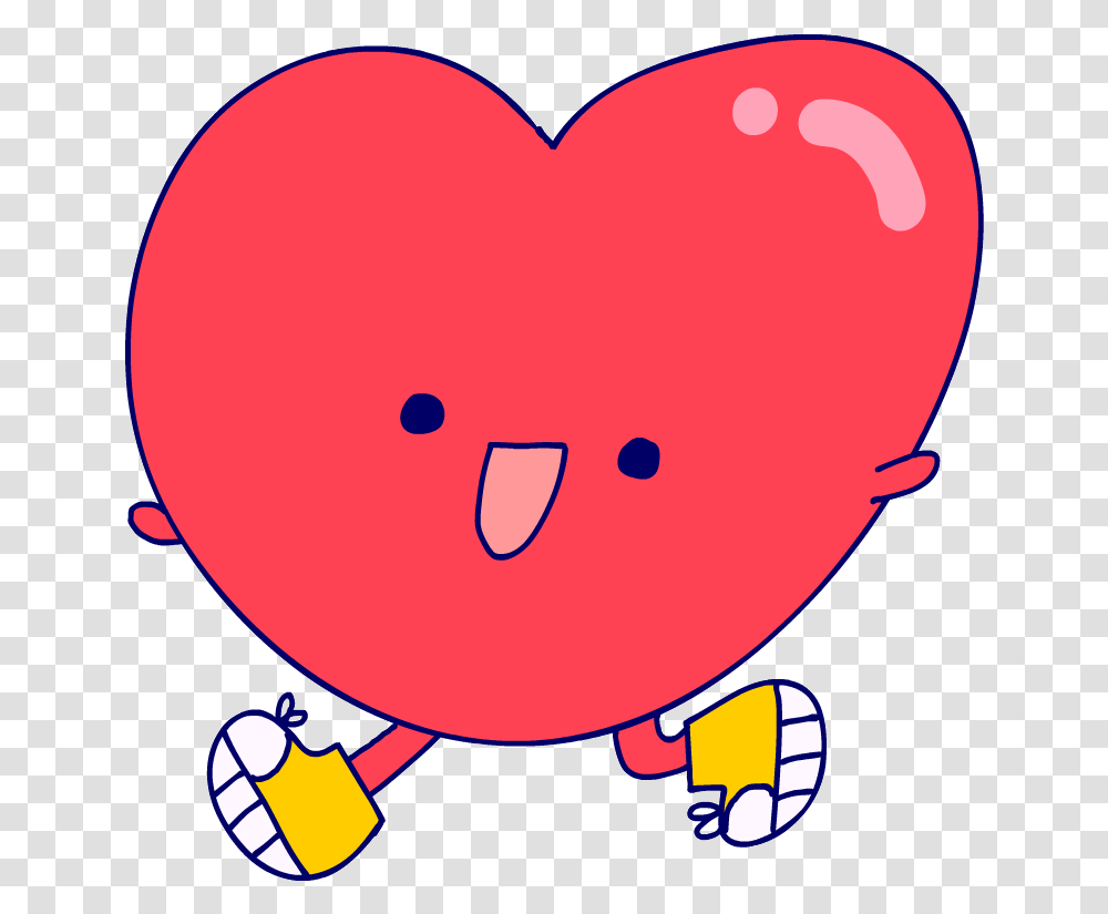 Valentines Day Running Sticker By Buzzfeed Animation For Ios Happy, Heart, Pac Man Transparent Png
