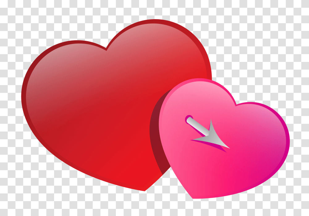 Valentines Pink And Red Hearts Clipart Gallery, Baseball Cap, Hat, Apparel Transparent Png
