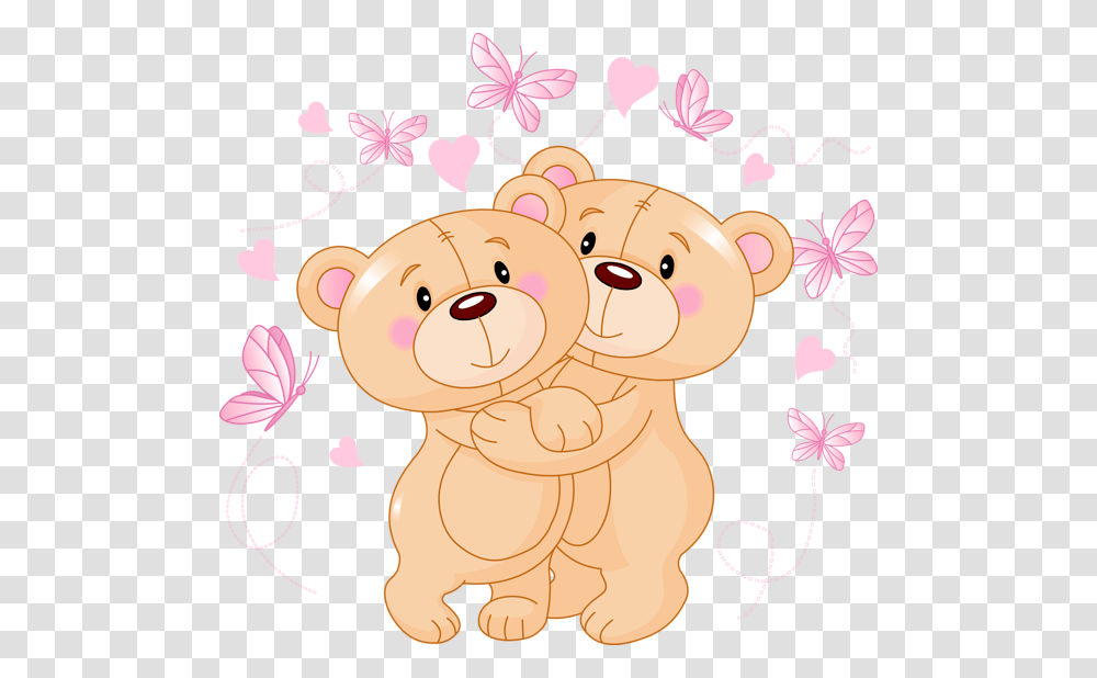 Valentines Teddy Bear, Floral Design, Pattern Transparent Png