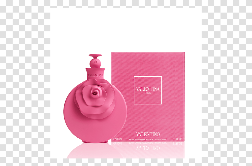 Valentino Valentina Pink Edp, Bottle, Perfume, Cosmetics Transparent Png