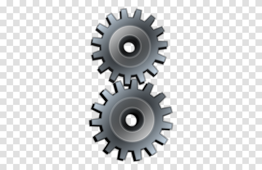 Valessiobrito Two Gears Gray Clip Art, Machine, Cross Transparent Png