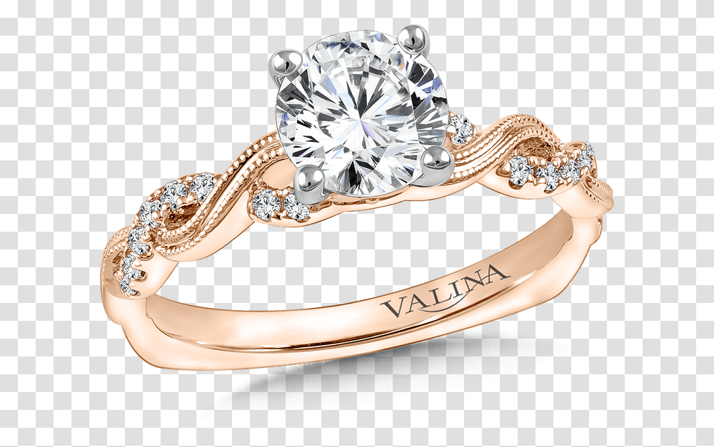Valina Diamond Engagement Ring Mounting In 14k Rose Engagement Rings W Sapphires, Jewelry, Accessories, Accessory, Gemstone Transparent Png